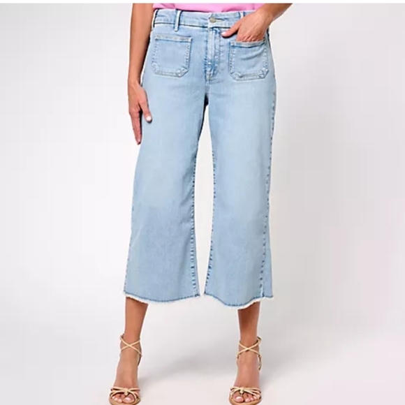 NYDJ patchie major wide leg Capri size 4 - Picture 3 of 10